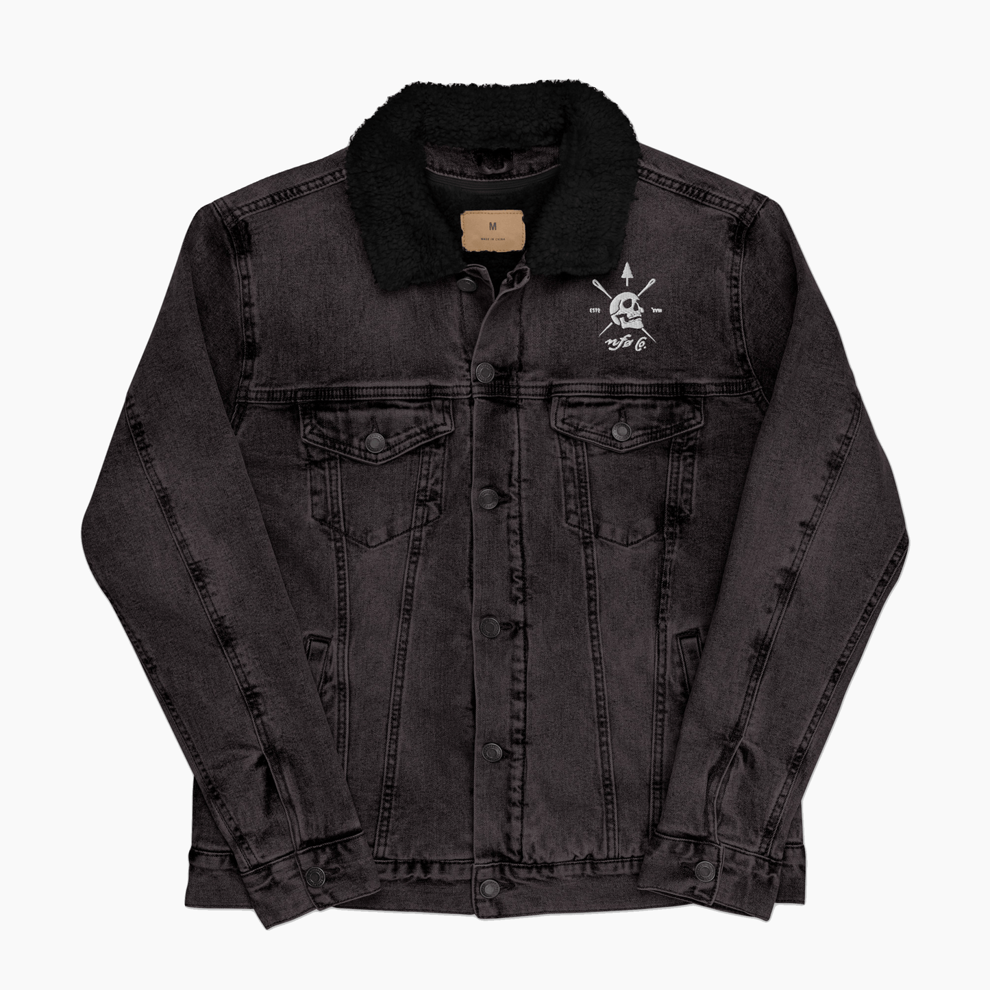 NFØ Co. Denim Sherpa Jacket